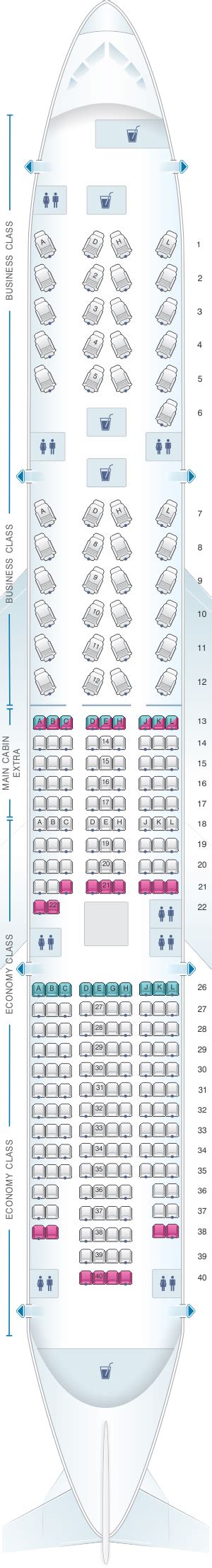 Seat Map American Airlines Boeing B777 200ER .